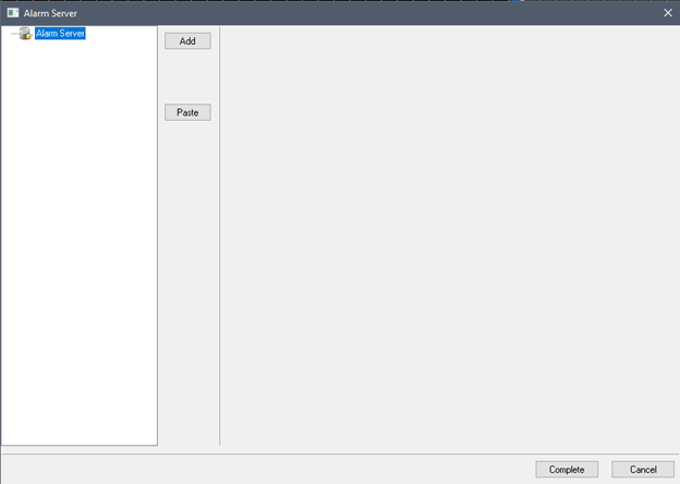 Alarm Server on a Fuji Monitouch V10 Series HMI