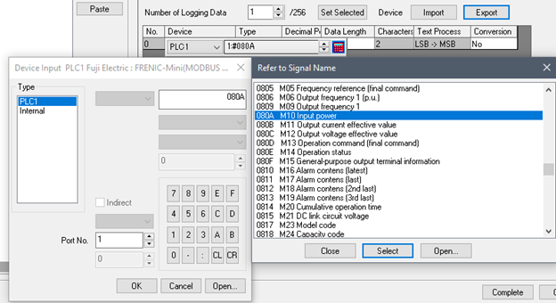 Fuji Monitouch V10 HMI Device Input