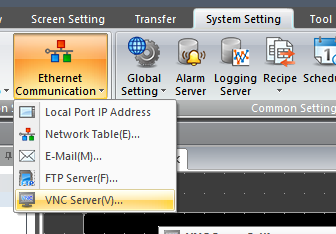 Ethernet Communication - VNC Server