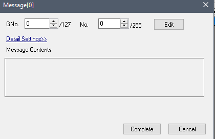 Message Block on a Fuji Monitouch V10 Series HMI