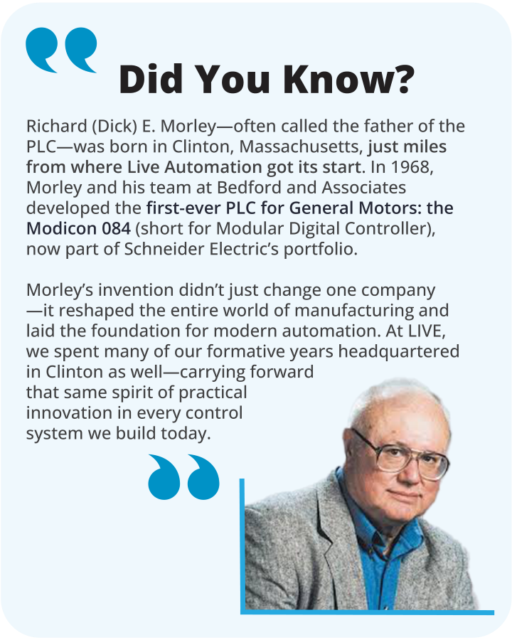 Richard (Dick) E. Morley - the father of the PLC