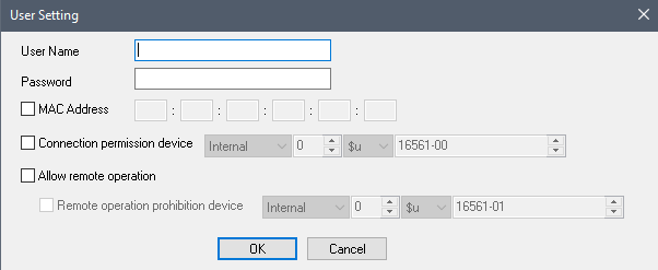 User Settings