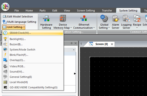V-Sft SRAM System Settings